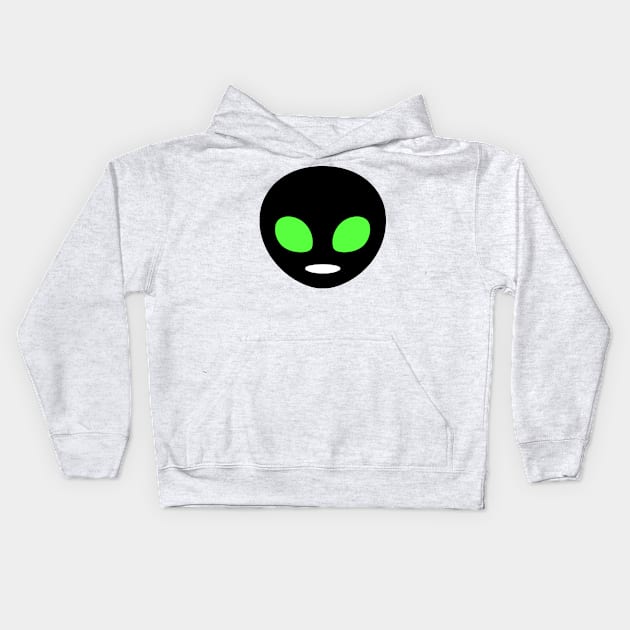 Alien Face Emoticon Kids Hoodie by AnotherOne